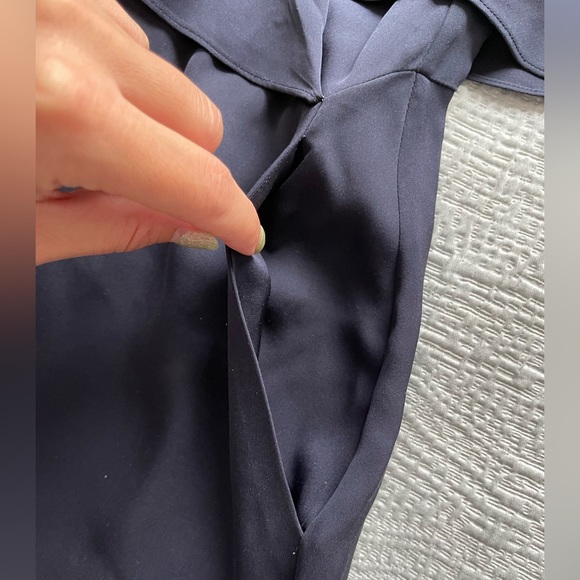 Theory Silk Navy Dress - Picture 4 of 5